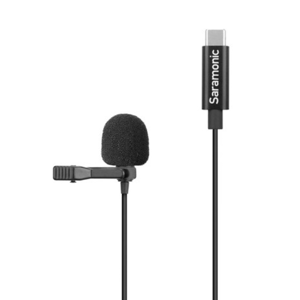 Saramonic LavMicro U clip-on Microphone with USB C 6.5 feet cable